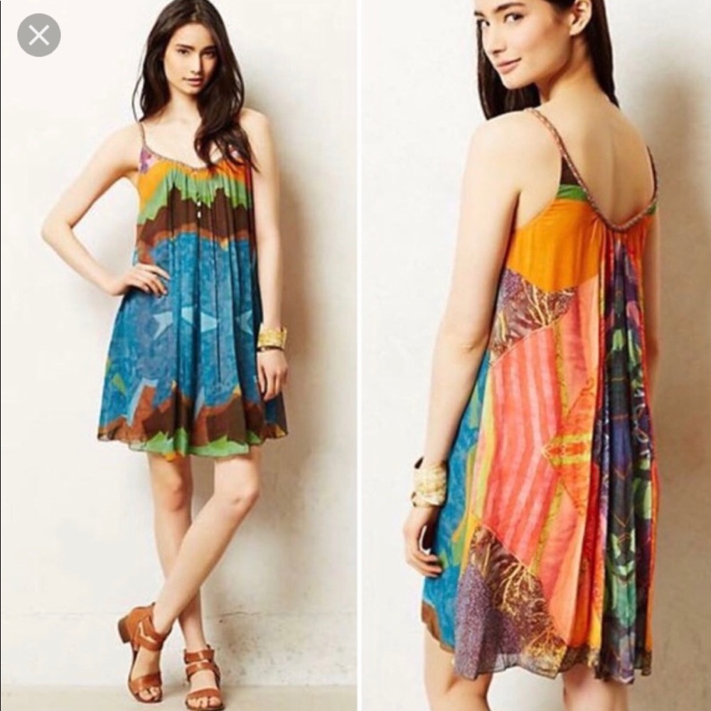 Anthropologie Braided Swing Dress